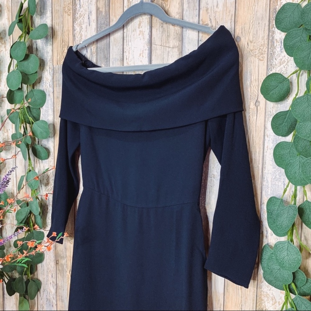 Theory Elegant Mini Kensington OTS Dress - Picture 2 of 6
